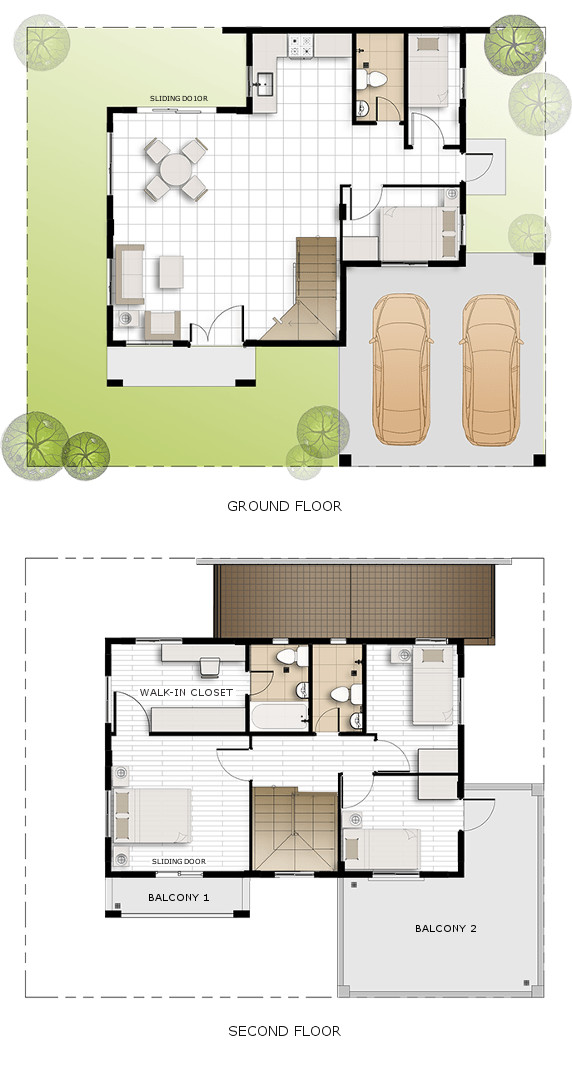 Greta Floor Plan House and Lot in Dasmarinas